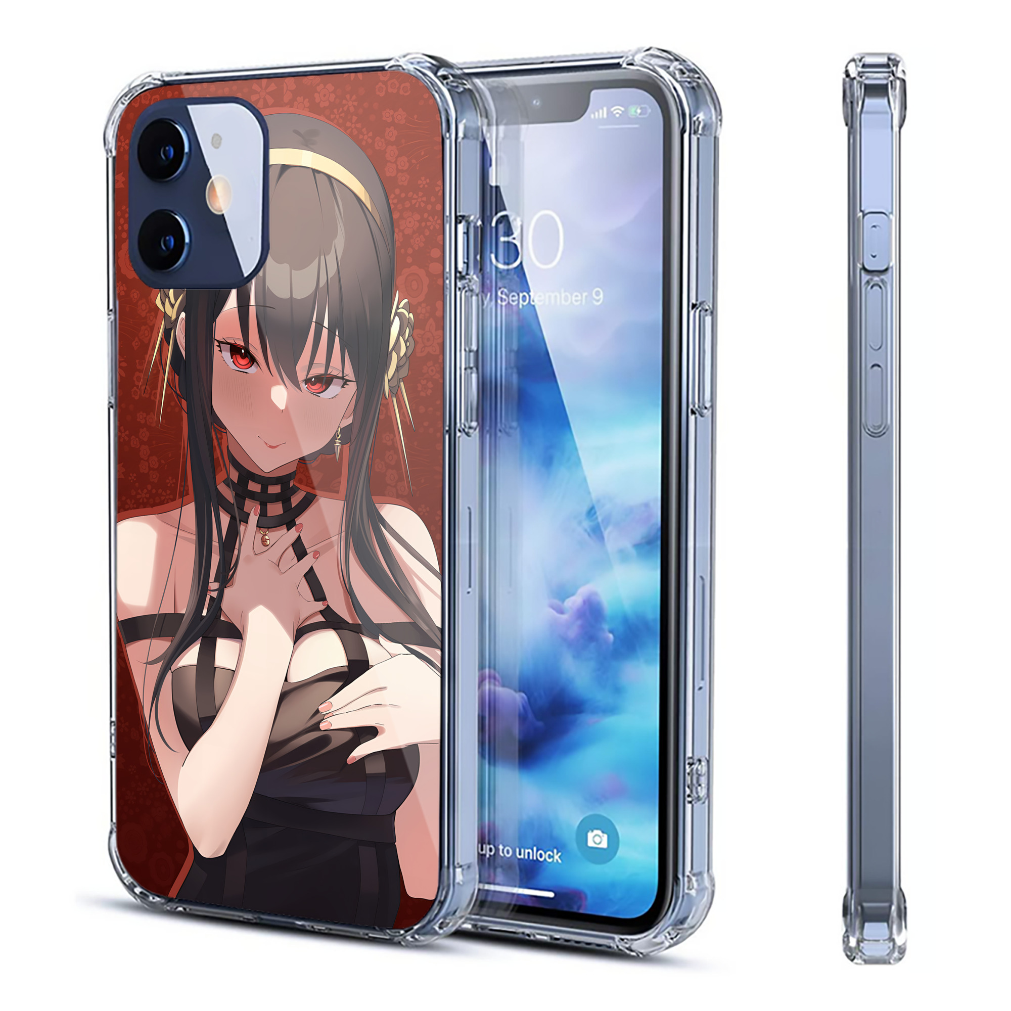 （画像用） SPY×FAMILY间谍家家酒 【iPhone 12シリーズ対応】透明スマホケース（クリアソフトケース）